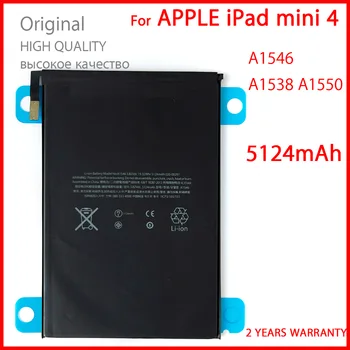 100% Genuíno A1546 5124mAh Bateria do Tablet Para o iPad Mini 4 Mini4 A1538 A1546 A1550 de Alta Qualidade Tablet Pilhas Novas Batteria