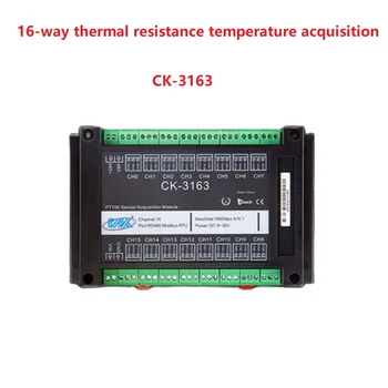 16-forma de resistência Térmica de temperatura PT100 módulo de aquisição de isolamento de controle de temperatura de equipamentos de termopar rs485