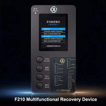 2022 DL F210 Multifunções Programador Verdadeiro Tom de Dispositivo de Recuperação para o iPhone de 8~13/LCD, mini Cópia de um Original a Cores de Tela de Recuperação