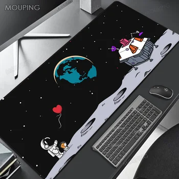 Astronauta Cartoon Mouse Pad De Uma Mesa De Computador Almofada Simples De Escritório Bonito Configuração Gamer Acessórios Kawaii Gaming Mouse Pad Gamer Personalizado