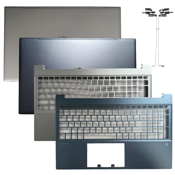 Caso novo Para HP Pavilion 15-EH 15-por exemplo, 15Z-EH TPN-Q245 Q246 Tampa Traseira do LCD/apoio para as Mãos Superior com impressão digital Buraco/Dobradiças