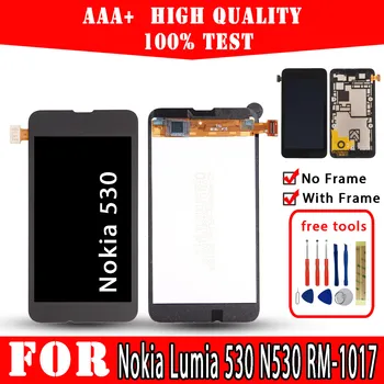 Original de LCD Para Nokia Lumia 530 N530 RM-1017 RM-1018 RM-1019 Exibição de Qualidade Premium Substituição da Tela de Toque de Reparo de Telefones de