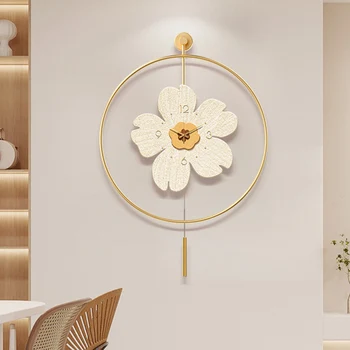 Ouro Quartzo Relógio De Parede Sala De Estar Em Silêncio Pêndulo Elegante Relógio De Parede Relógio De Enfeites De Home Design Reloj De Pared Casa Moderna