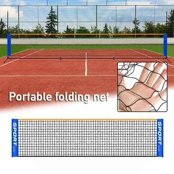 Portátil Dobrável Net Padrão Profissional de Treinamento de Tênis Líquido do Exercício ao ar livre Líquida de Badminton rede de Voleibol Tênis de Malha Ne J9T6
