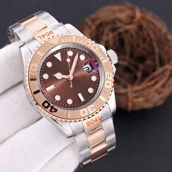 Preto Azul Rosa de Ouro Designer Quente AAA Relógios de Luxo Mens Watch 40mm Mecânico Automático Data de Moda de Aço Inoxidável relógio de Pulso