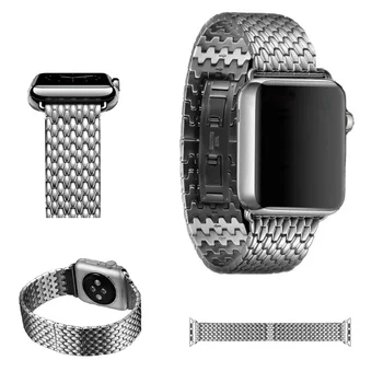 URVOI bracelete para apple faixa de relógio de série ultra 8 7 6 SE 543 armadura de aço inoxidável pulseira borboleta encerramento 41 45mm