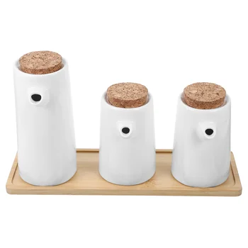 Vinagre Detentores De Pequenos Potes De Cerâmica Condimento Garrafa De Molho De Soja Japonês Distribuidor