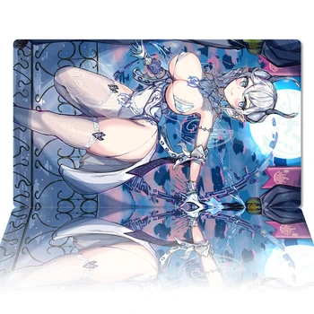 YuGiOh Playmat Labrynth do Castelo de Prata Tapete TCG CCG OCG Trading Card Game Mat Anime Mouse Pad de Borracha Secretária Tapete de Zonas e Bolsa