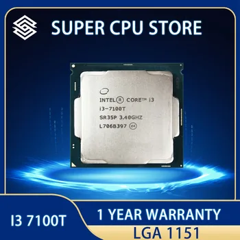 Оригинальный процессор Intel i3-7100T 3,4 ГГц i3 7100T двухъядерный процессор LGA 1151